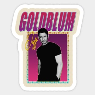 Jeff Goldblum - Retro 80s Styled Aesthetic Sticker